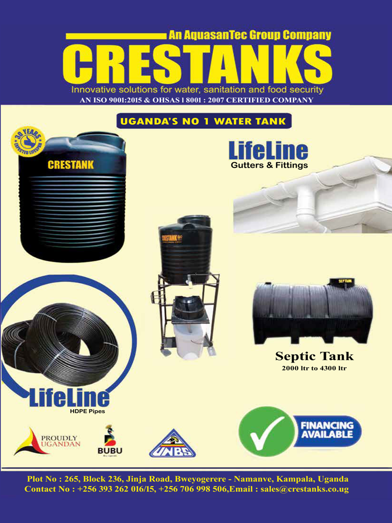 CREST TANKS Kampala, Contact Number, Contact Details, Email Address
